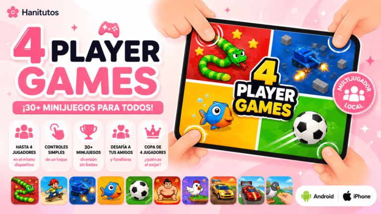 4Player: minijuegos multijugador para 2, 3 y 4 jugadores.