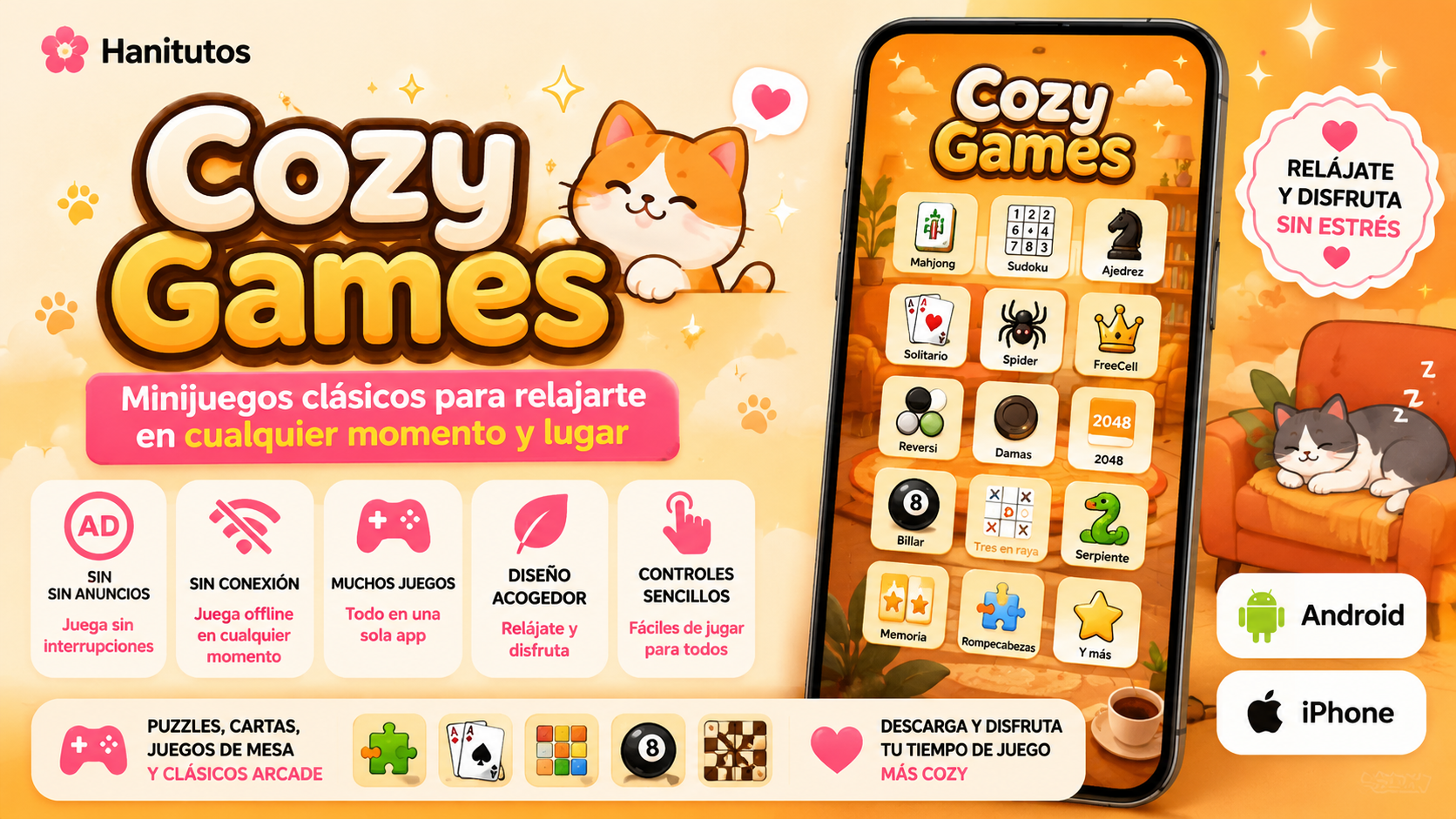Cozy Games App Hanitutos