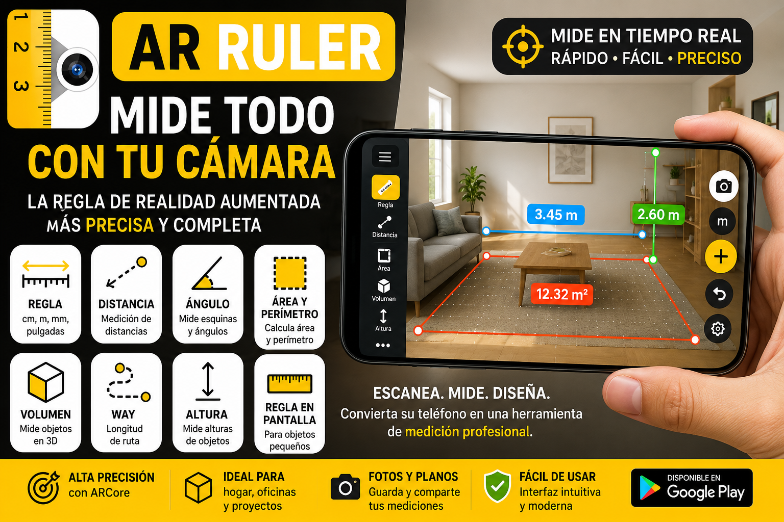 AR Ruler Medidor Hanitutos