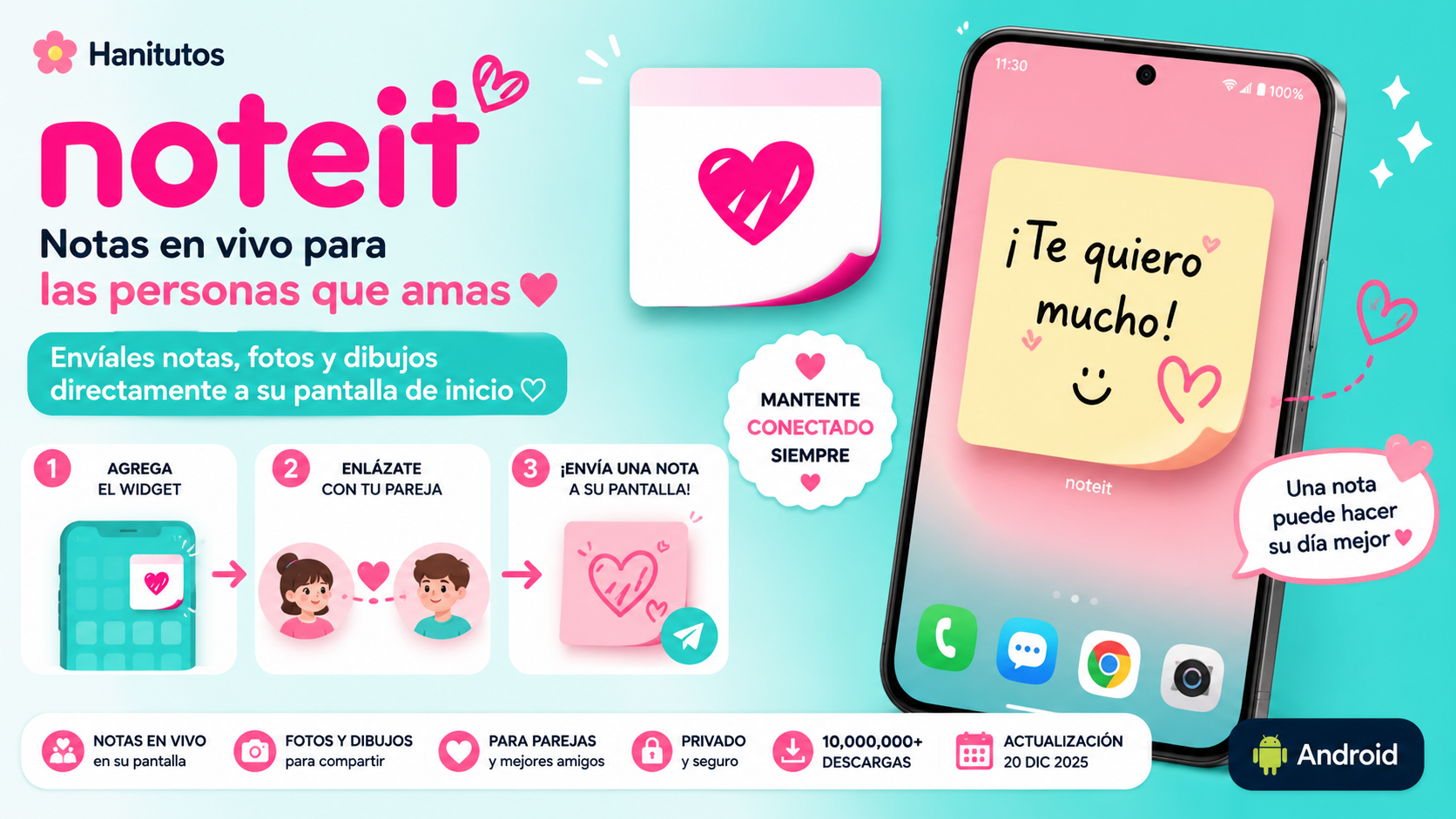 noteit widget Hanitutos