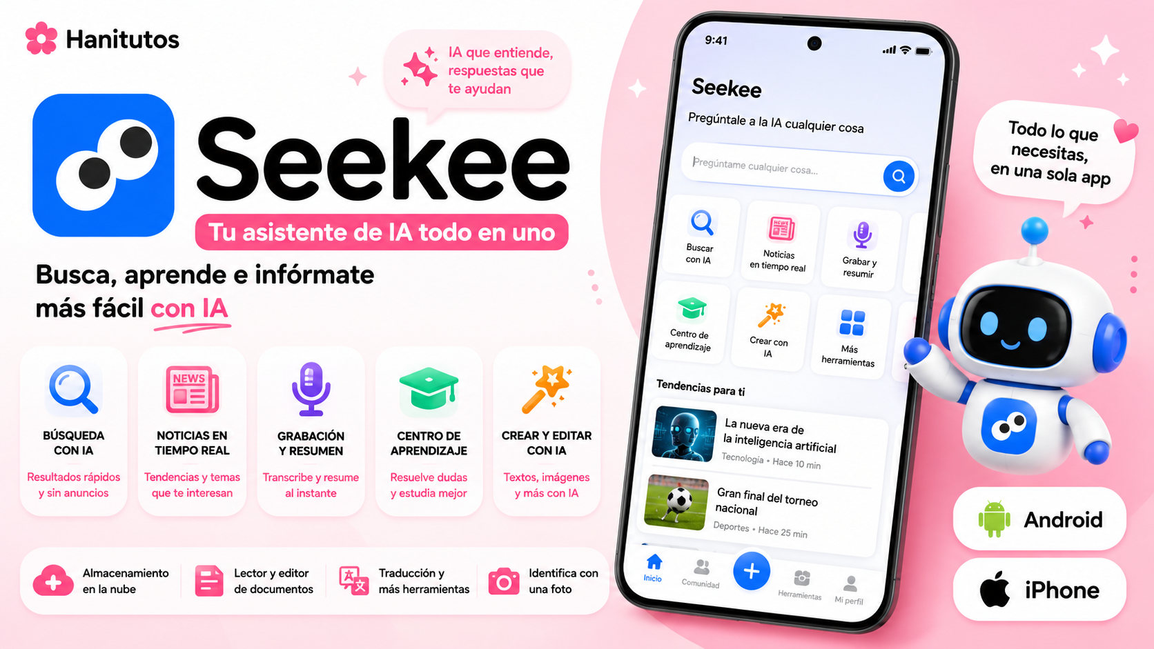 Seekee IA Asistente Todo en Uno Hanitutos
