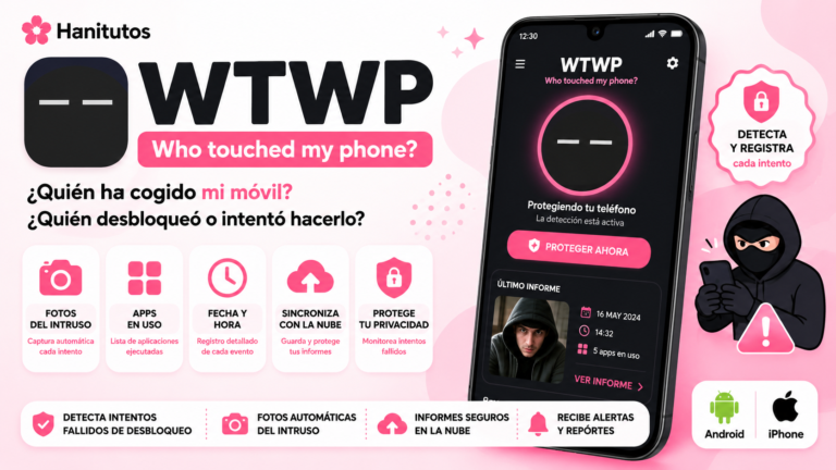 WTWP detectando quién intentó desbloquear el teléfono.